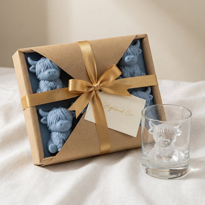 ⏳Last Day Special Price ￡6.99!!🐮 Mini Highland Cow Ice Cube Mold – Cute 3D Ice for Drinks, Parties & Gifts