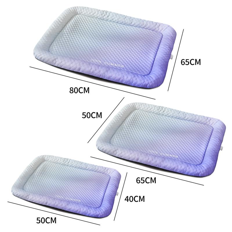 💖LAST DAY SALE ONLY￡7.99!!❄Pawchill™🇬🇧Pet Cooling Mat for Dogs & Cats 🐾 Naturally Cool Ice-Silk Pad • Breathable, Washable & Soft 🌿  For Floors, Sofas & Car Travel • Multiple Sizes • Gradient Colours ☀️🐶🐱