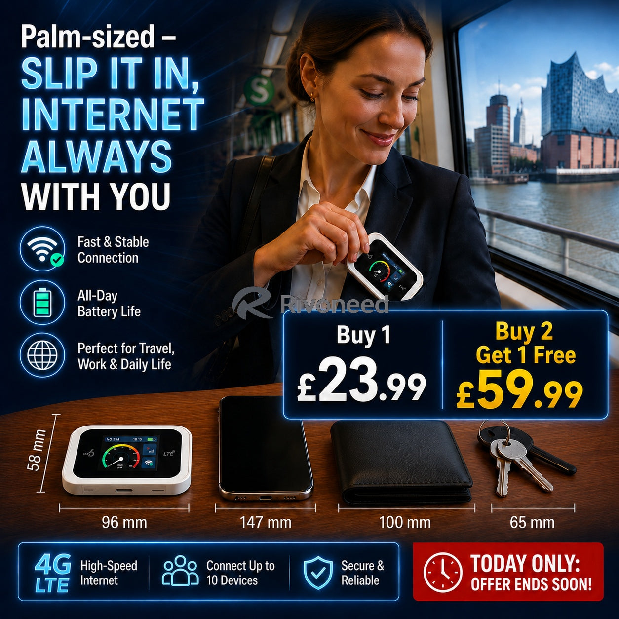 🥳2026 HOT SALE🥳💞📶🌐 50% OFF! Mobile Hotspot – Portable WiFi, full coverage anywhere. No contract, no setup. Stay connected on the go! 📱✨