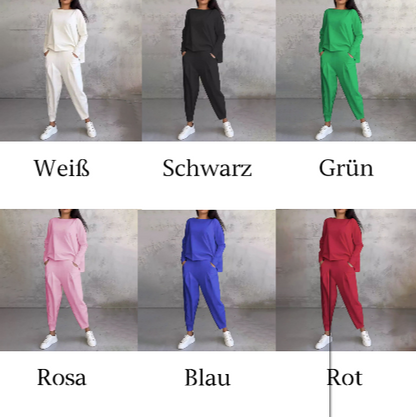 Fashion, Casual ✨Long sleeve round neck and pants 2-piece set