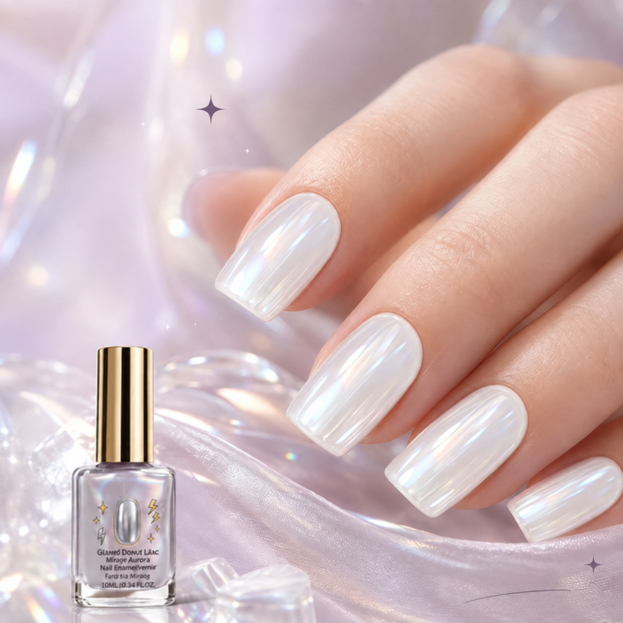 🔥Buy 2 Get 1 Free(3 PCS) ⏰Lilac Glossy Mirror Nail Strengthener