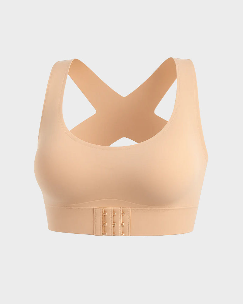💖Front Closure Cross-Back Wireless Posture Bra