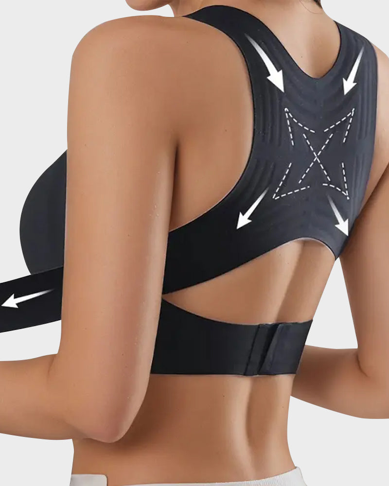 💖Front Closure Cross-Back Wireless Posture Bra