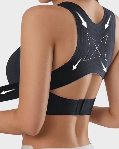 💖Front Closure Cross-Back Wireless Posture Bra
