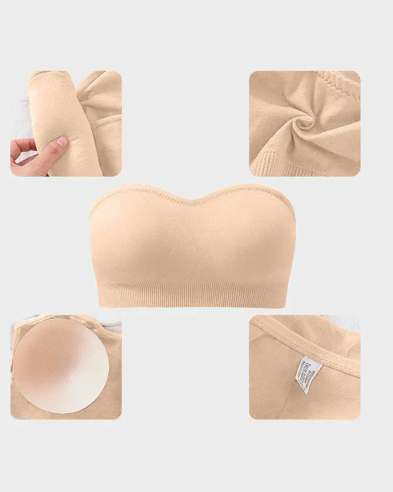 2026 New🔥BUY 1 GET 1 FREE🔥Non-Slip Bandeau Seamless Wireless Strapless Bra