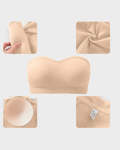 2026 New🔥BUY 1 GET 1 FREE🔥Non-Slip Bandeau Seamless Wireless Strapless Bra