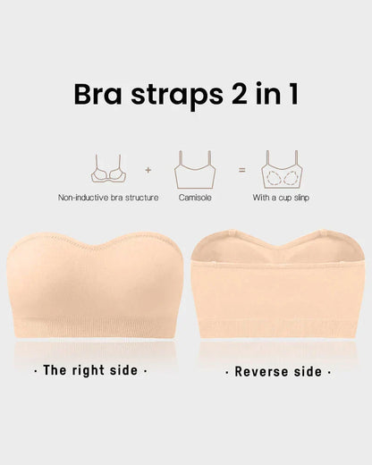 2026 New🔥BUY 1 GET 1 FREE🔥Non-Slip Bandeau Seamless Wireless Strapless Bra