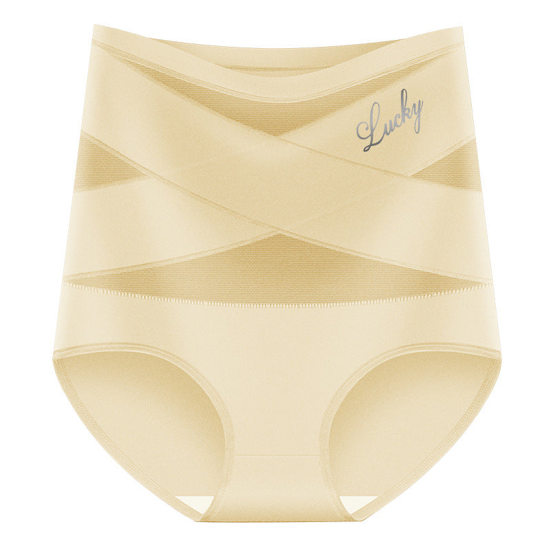 💖Hot Sale-Buy 1 Get 3 Packs💖Plus-Size High-Waist Cross Tummy Control Panties