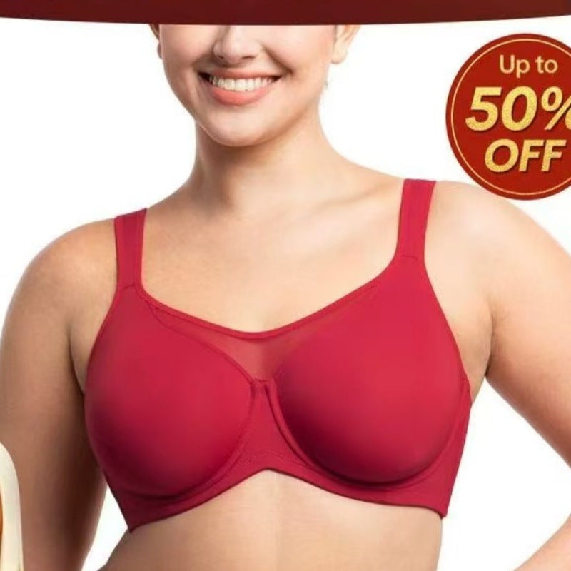 ⏳Last Day Special Price £8.99💐Women's Elegant Sheer Full Coverage Plus Size Bra