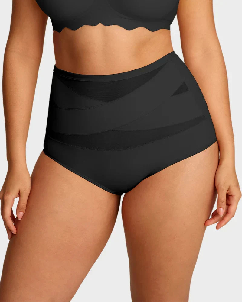 💖Hot Sale-Buy 1 Get 3 Packs💖Plus-Size High-Waist Cross Tummy Control Panties