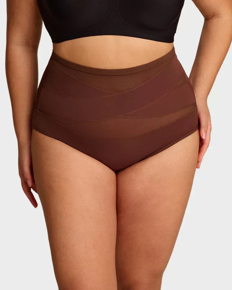 🌸 Last Day Special Price £9.99 ! 🔥Buy 1 Get 1 Free🎁Plus-Size High-Waist Cross Tummy Control Panties