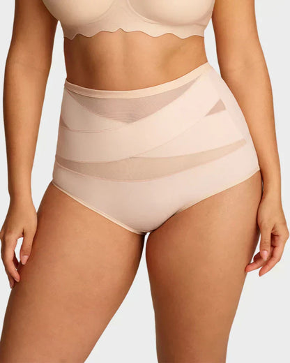 🌸 Last Day Special Price £9.99 ! 🔥Buy 1 Get 1 Free🎁Plus-Size High-Waist Cross Tummy Control Panties