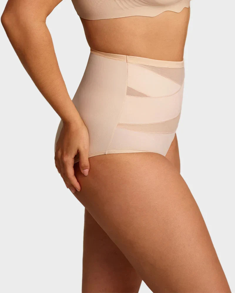 💖Hot Sale-Buy 1 Get 3 Packs💖Plus-Size High-Waist Cross Tummy Control Panties