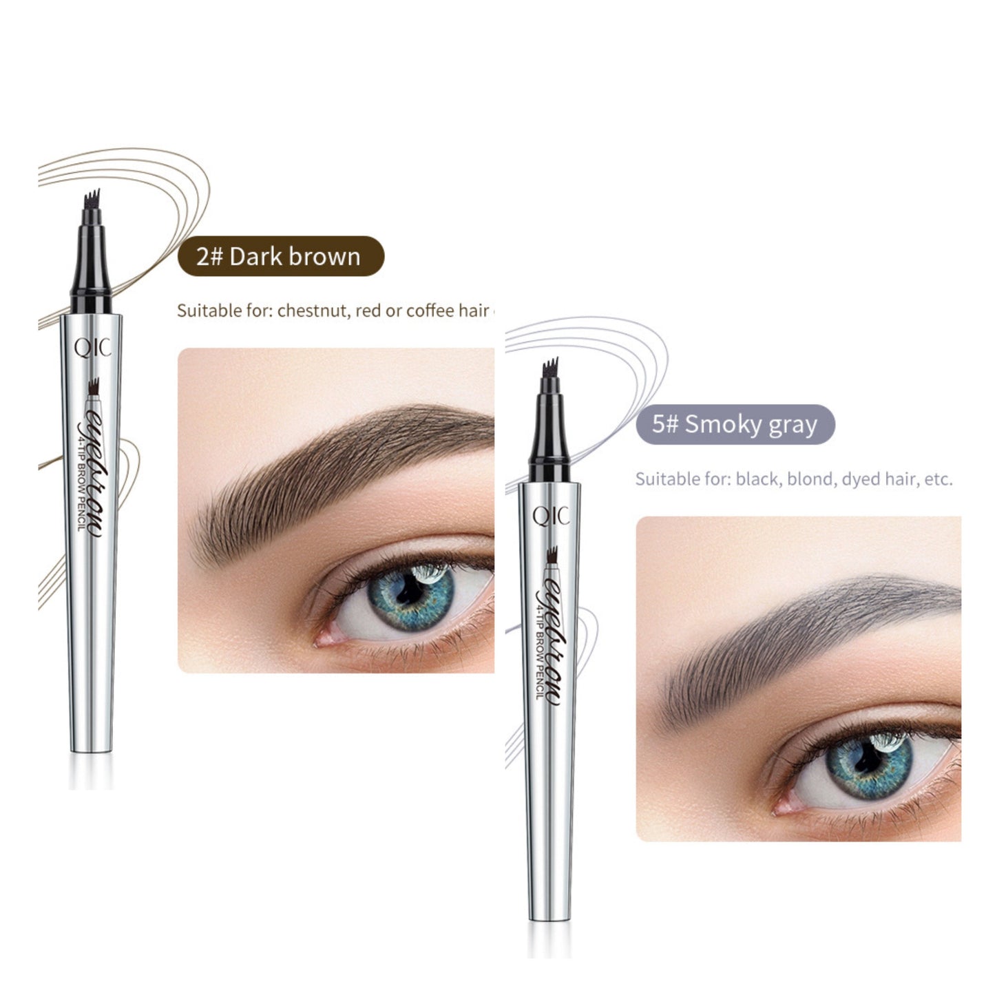 🎉 Oferta increíble 80% DE DESCUENTO🔥¡Compra 1 y llévate 1 gratis!💎¡Resistente al agua y 4 puntas para cejas naturales!