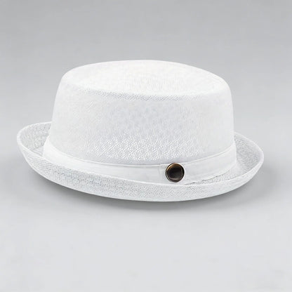 Summer Breathable Mesh Pork Pie Hat