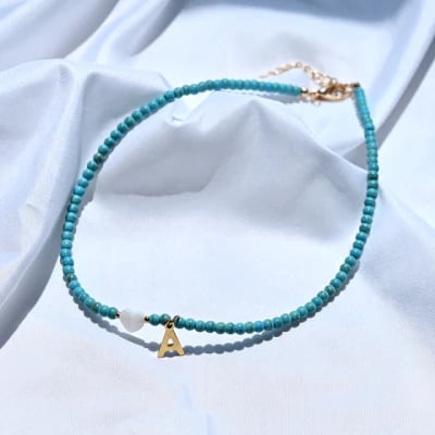🔥Hot Sale 49% OFF - Colourful Beads Initial Choker🎁Buy 2 Only ￡9.99&Free shipping