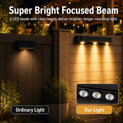💡 7 Colors + RGB Solar Fence Lights