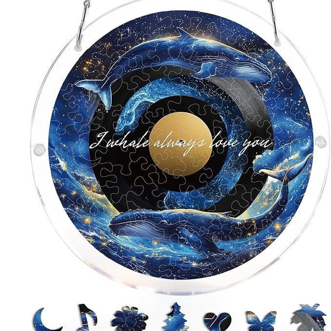 🔥LAST DAY 49% OFF ☀️🛍️Acrylic Jigsaw Puzzle Suncatcher 80 Pieces