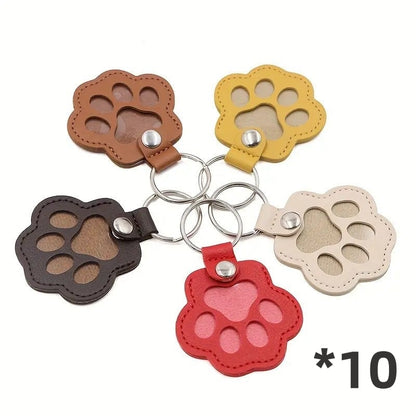 (10pcs)BUY 5 GET 5 FREE💖Leather Pet Memorial Keychain  🐾 Keep Their Memory Close, Always