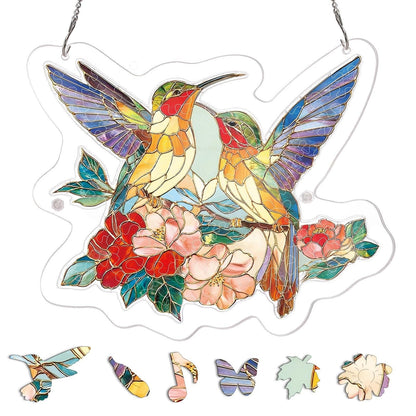 🔥LAST DAY 49% OFF ☀️🛍️Acrylic Jigsaw Puzzle Suncatcher 80 Pieces