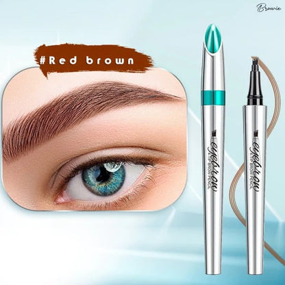 🎉 Oferta increíble 80% DE DESCUENTO🔥¡Compra 1 y llévate 1 gratis!💎¡Resistente al agua y 4 puntas para cejas naturales!