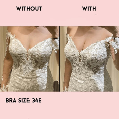 🔥LAST DAY SALE ONLY ￡7.99!!💕OUFALI Lift Inserts for Bras – Lightly Padded, Double-Sided Adhesive👙 Reusable, Washable • Natural Lift • Seamless Under Clothing ✨