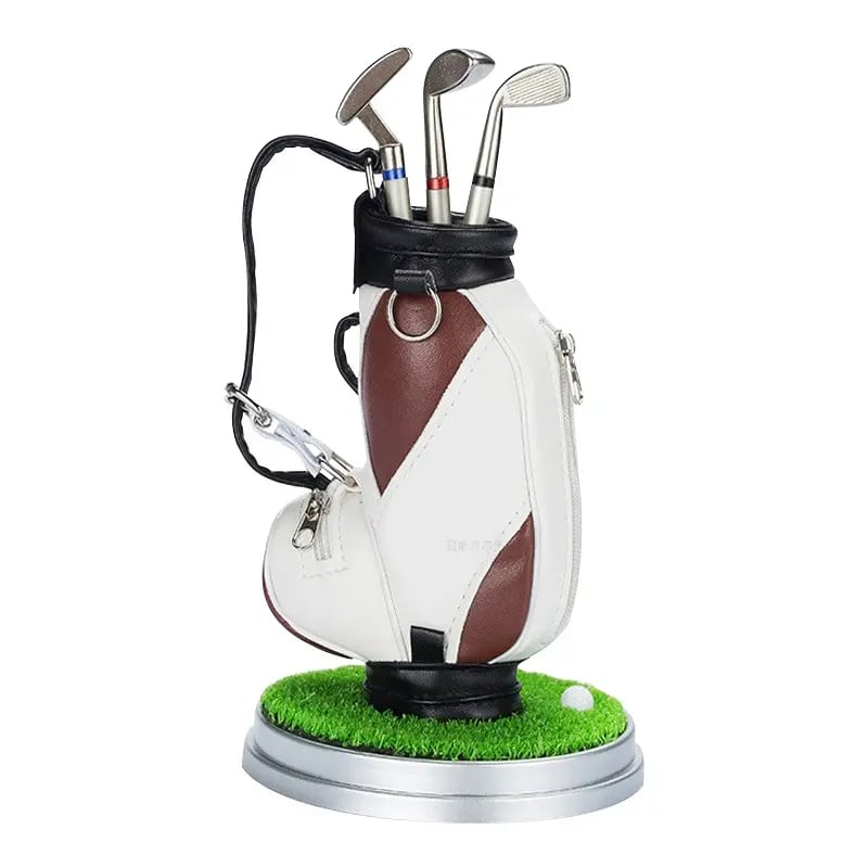 ⛳Golf Pen Holder + 3-Pen Set🏌️‍♂️Elevate Your Office Desk – A Hole-in-One for Style & Function