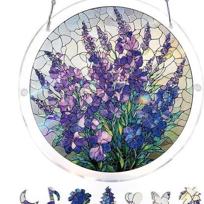 🔥LAST DAY 49% OFF ☀️🛍️Acrylic Jigsaw Puzzle Suncatcher 80 Pieces