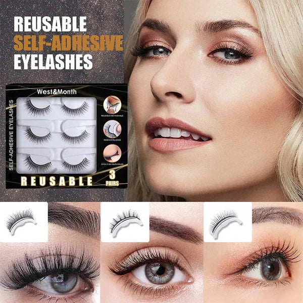 🔥WATERPROOF ！SELF-ADHESIVE EYELASHES