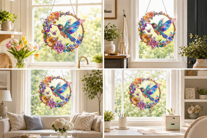 Hummingbird Diamond Art Hanging Ornament Kit – Sparkling DIY Window Ornament 🐦✨