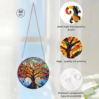 🔥LAST DAY 49% OFF ☀️🛍️Acrylic Jigsaw Puzzle Suncatcher 80 Pieces