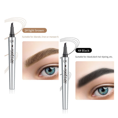🎉 Oferta increíble 80% DE DESCUENTO🔥¡Compra 1 y llévate 1 gratis!💎¡Resistente al agua y 4 puntas para cejas naturales!