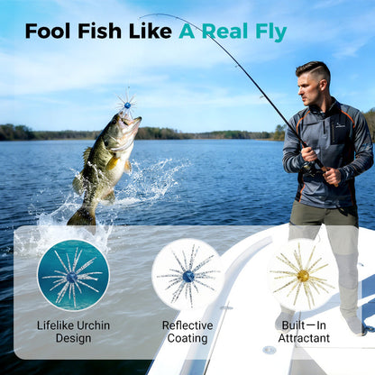 Bionic Sea Urchin Soft Fishing Lure（2pcs）
