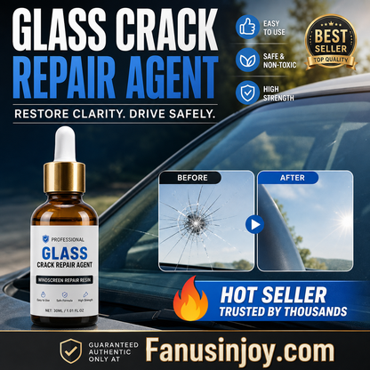 🏭Direct from glass factory, Buy 3 Get 2 Free！💦One drop fixes all glass cracks！🚗Glass Crack Repair Agent