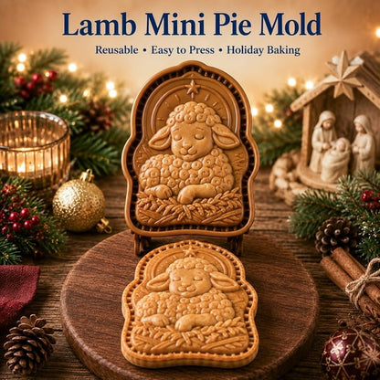🔥HOT SALE 50% OFF✝️ Faith & Nativity Christmas Mini Pie Mold Collection | Reusable Embossed Molds for Shaping Detailed Praying Jesus, Nativity Stable and so on Pies🥧✨