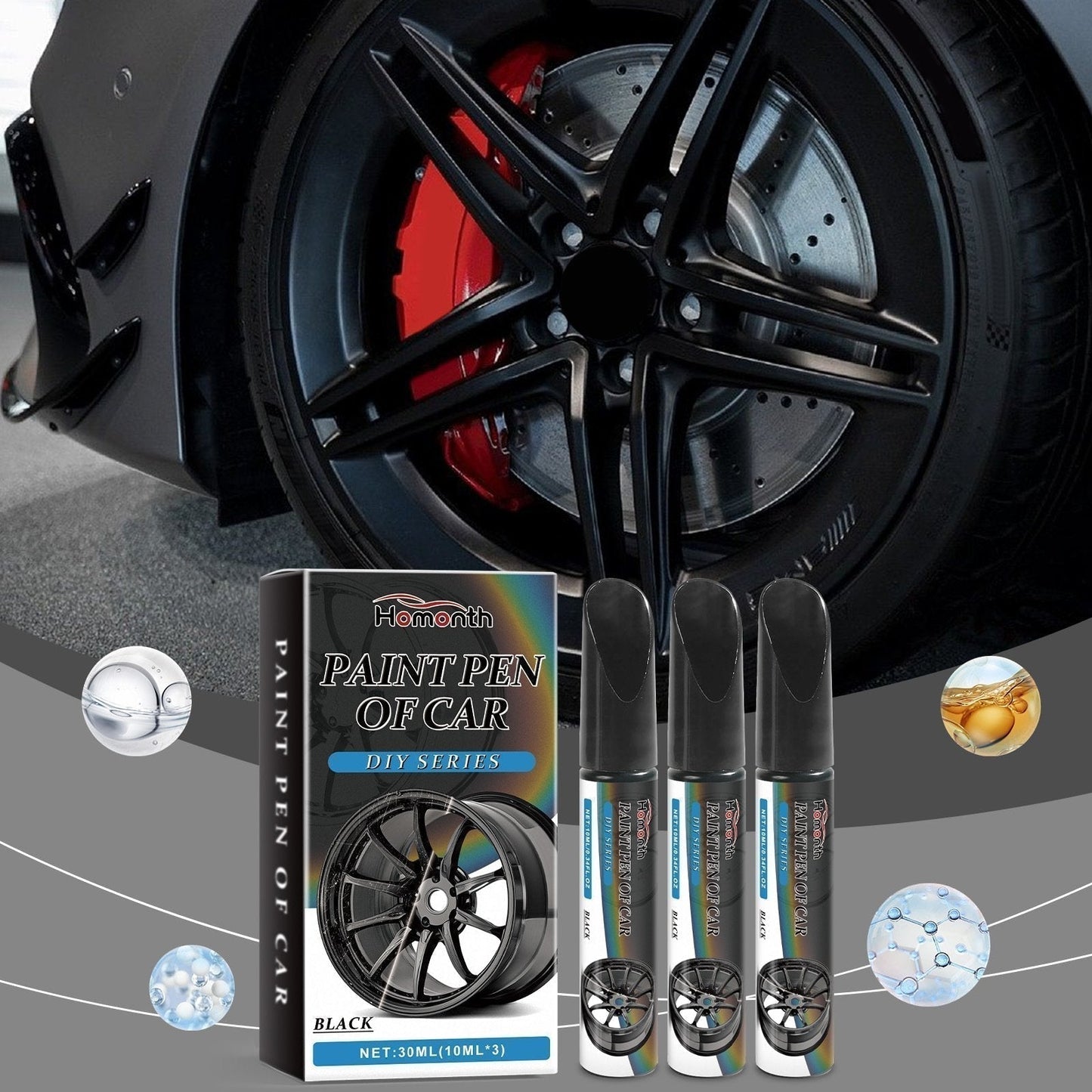 🏆Magic Car Scratch Repair Pen – Fix rim scratches in minutes. Permanent, no‑drip formula. Includes clear coat. ✨🔧