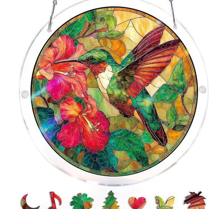 🔥LAST DAY 49% OFF ☀️🛍️Acrylic Jigsaw Puzzle Suncatcher 80 Pieces