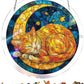Acrylic Jigsaw Puzzle Suncatcher - Glowing Feather Haven