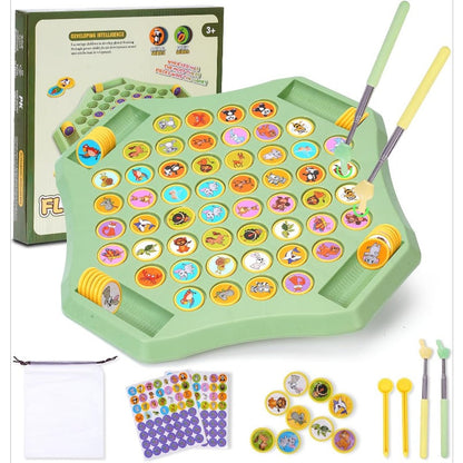 🎁¡PROMOCIÓN ÚLTIMO DÍA 50% DE DESCUENTO!⏰Juego de mesa Flip-Match para niños – Tablero de ajedrez Flip DIY para niños