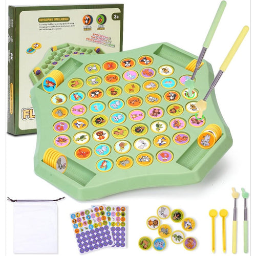 🎁¡PROMOCIÓN ÚLTIMO DÍA 50% DE DESCUENTO!⏰Juego de mesa Flip-Match para niños – Tablero de ajedrez Flip DIY para niños