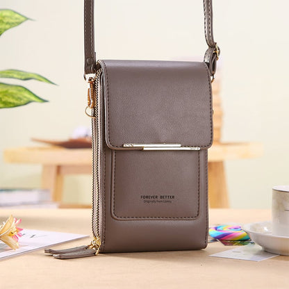 🏆Last Day Promotion：ONLY ￡9.99!!👜 📱 Simple and elegant women's touchscreen crossbody phone wallet(📦 Buy 2 Free Shipping)