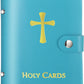 ✝️ Catholic Genuine Leather Holy Card Holder – Pocket Prayer Card Organizer with Snap Closure