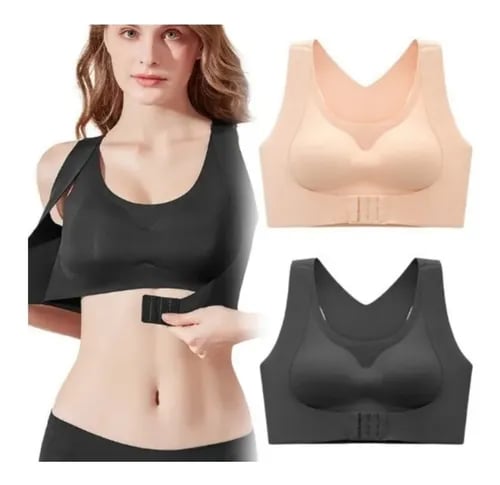💖Front Closure Cross-Back Wireless Posture Bra