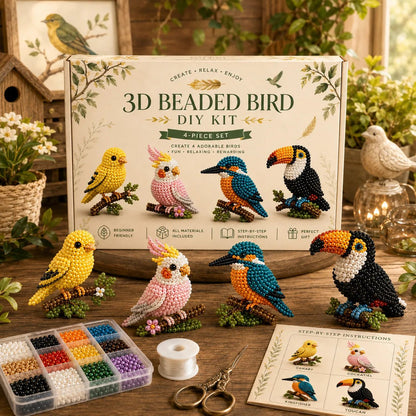 🧵✨ Creative Beaded Mini World 3D DIY Kit Collection