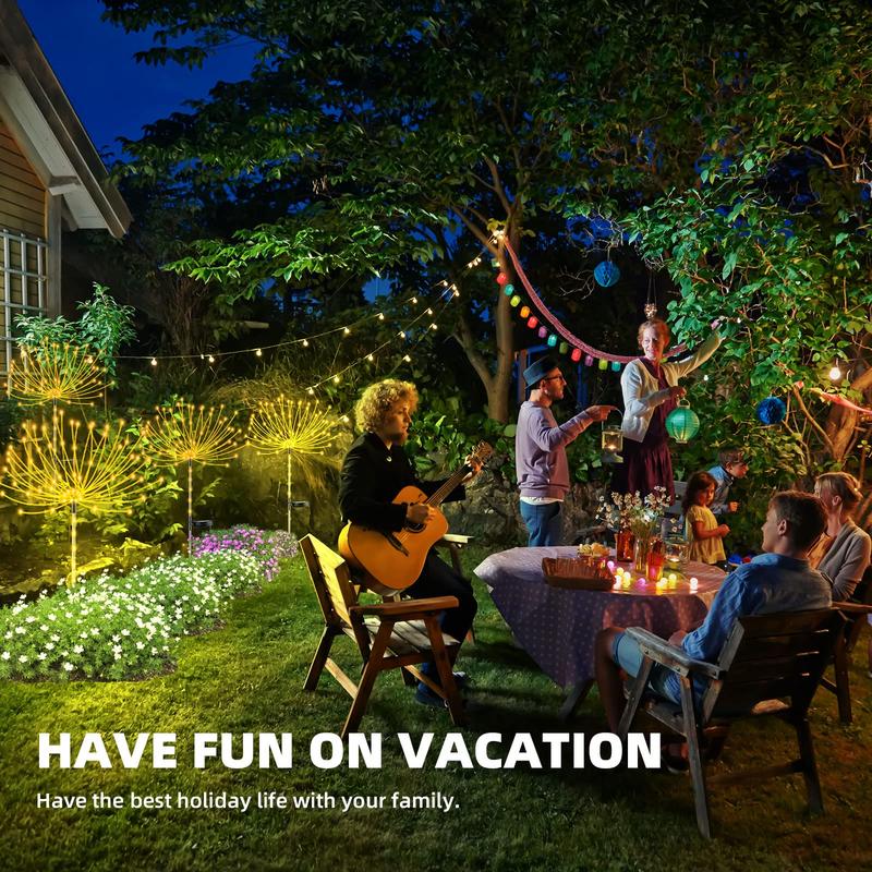 Waterproof Solar Garden Fireworks Lamp