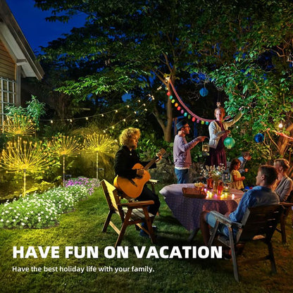 Waterproof Solar Garden Fireworks Lamp