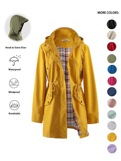 🔥This Week's Special Price:£21.99!!🧥💦Womens Chic. Lightweight. Waterproof Jacket🍃-Unleash Style and Durability in Any Storm!