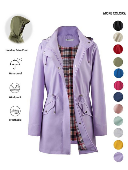 🔥This Week's Special Price:£21.99!!🧥💦Womens Chic. Lightweight. Waterproof Jacket🍃-Unleash Style and Durability in Any Storm!
