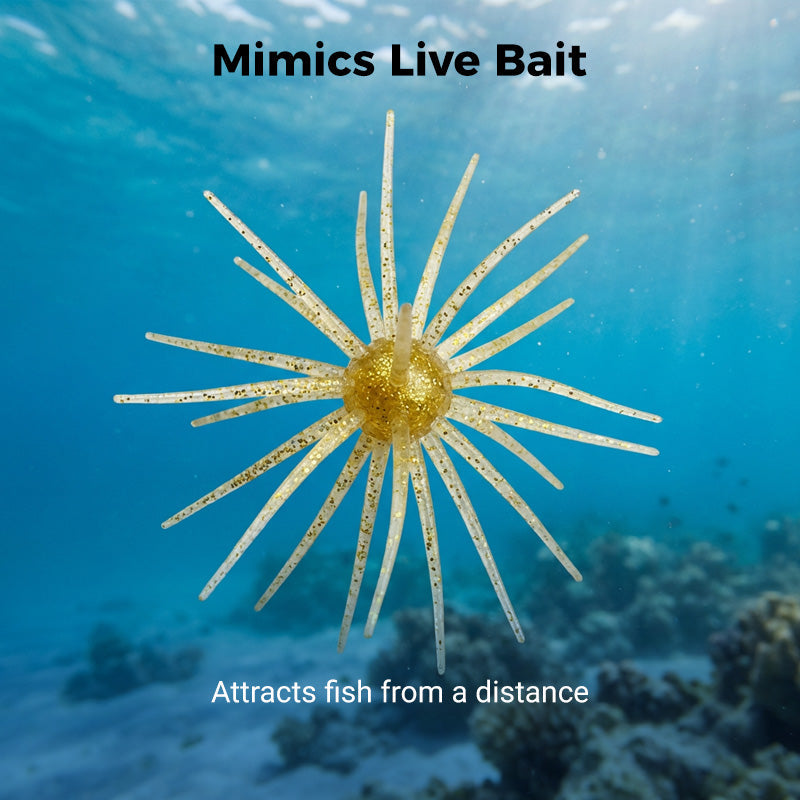 Bionic Sea Urchin Soft Fishing Lure（2pcs）