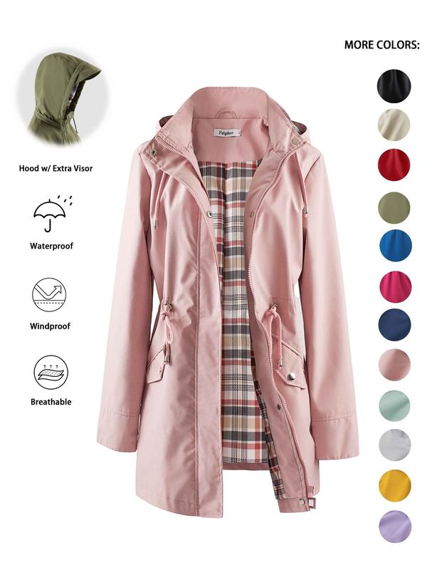 🔥This Week's Special Price:£21.99!!🧥💦Womens Chic. Lightweight. Waterproof Jacket🍃-Unleash Style and Durability in Any Storm!